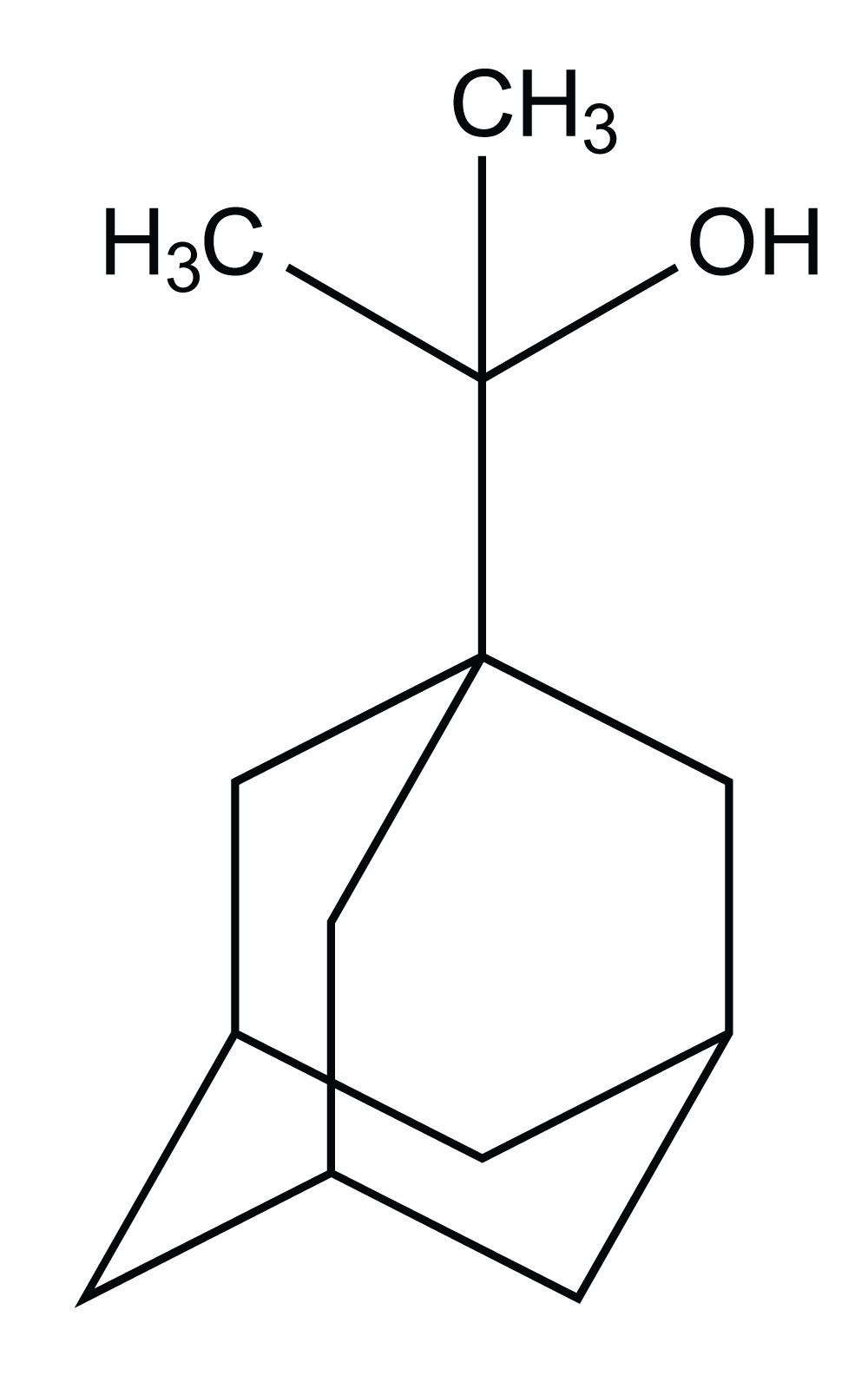 scheme:2-Tricyclo[3,3,1,1(3,7)]dec-1-yl propan-2-ol, 2-Adamantan-1-yl-propan-2-ol